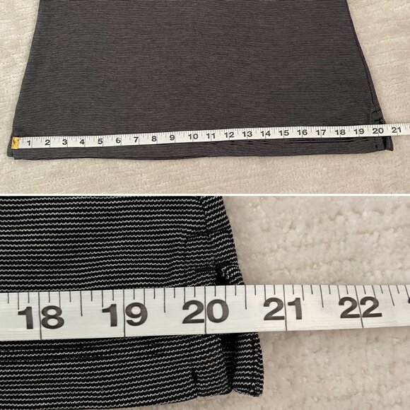 Cutter & Buck Womens Sz M Polo Shirt Gray Striped Moisture Wicking Top - Picture 8 of 9